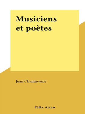 cover image of Musiciens et poètes